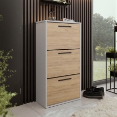 Apavu skapīts ASPEN 1, Balts/Zelts craft